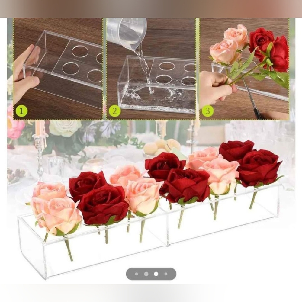 15" Acrylic Wedding or Table Centerpiece Flower Vase or Propagation Station